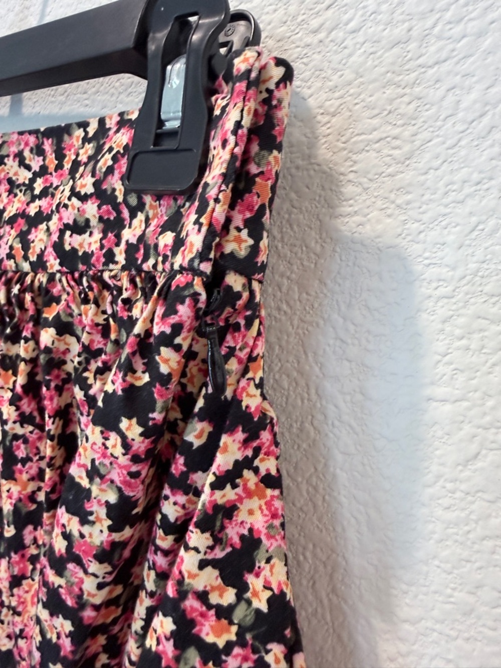 H&M Moody Floral Midi Skirt US8 Ditsy Print Cottagecore Whimsigoth A-Line Cotton - Picture 3 of 9